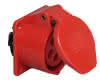 Anbausteckdose CEE 5polig 16A 400V rot 